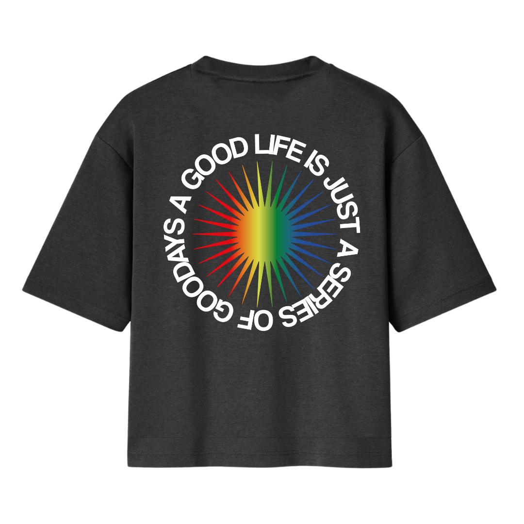 RAINBOW SUN TEE - BIANCA\NERA