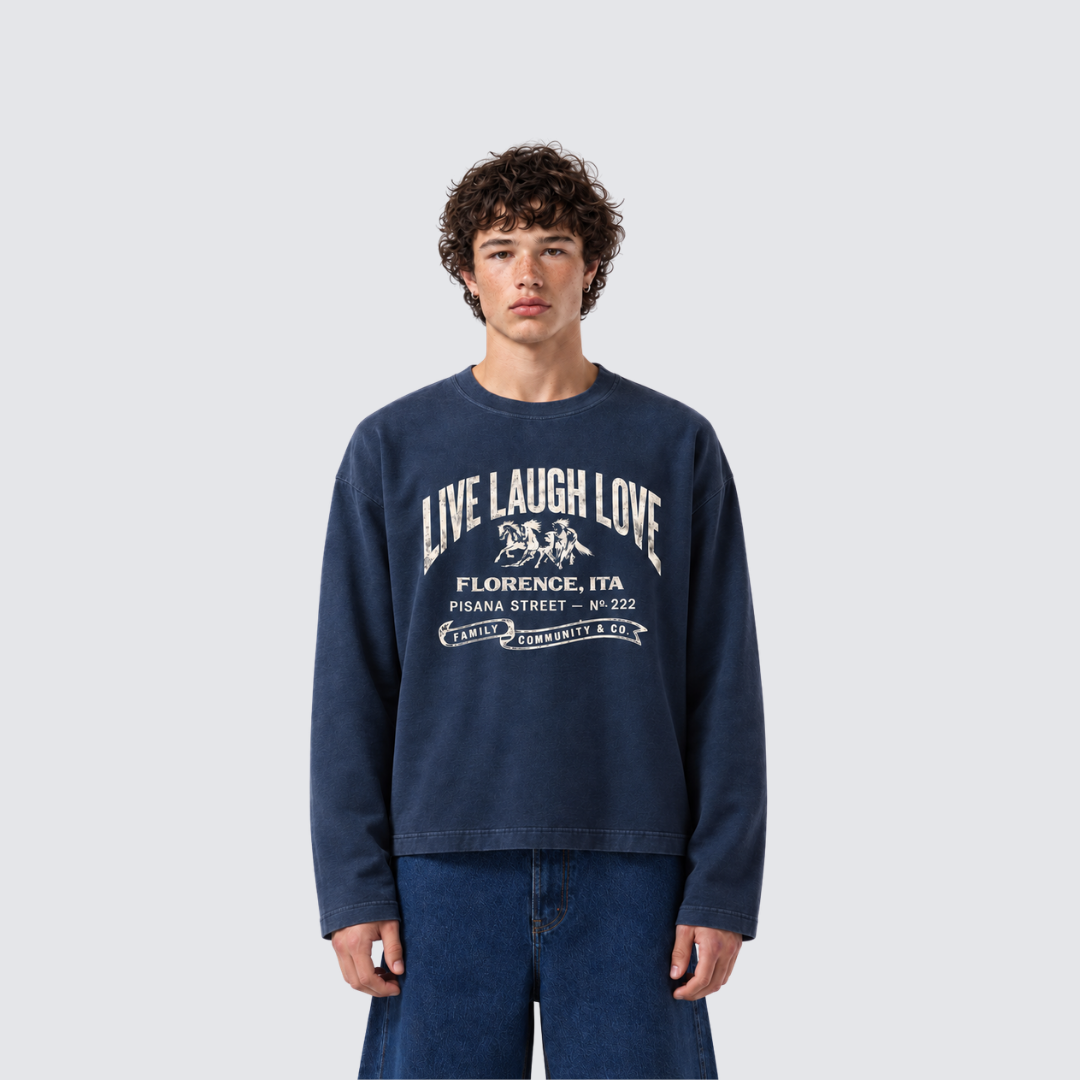 Live Longsleeve - Navy