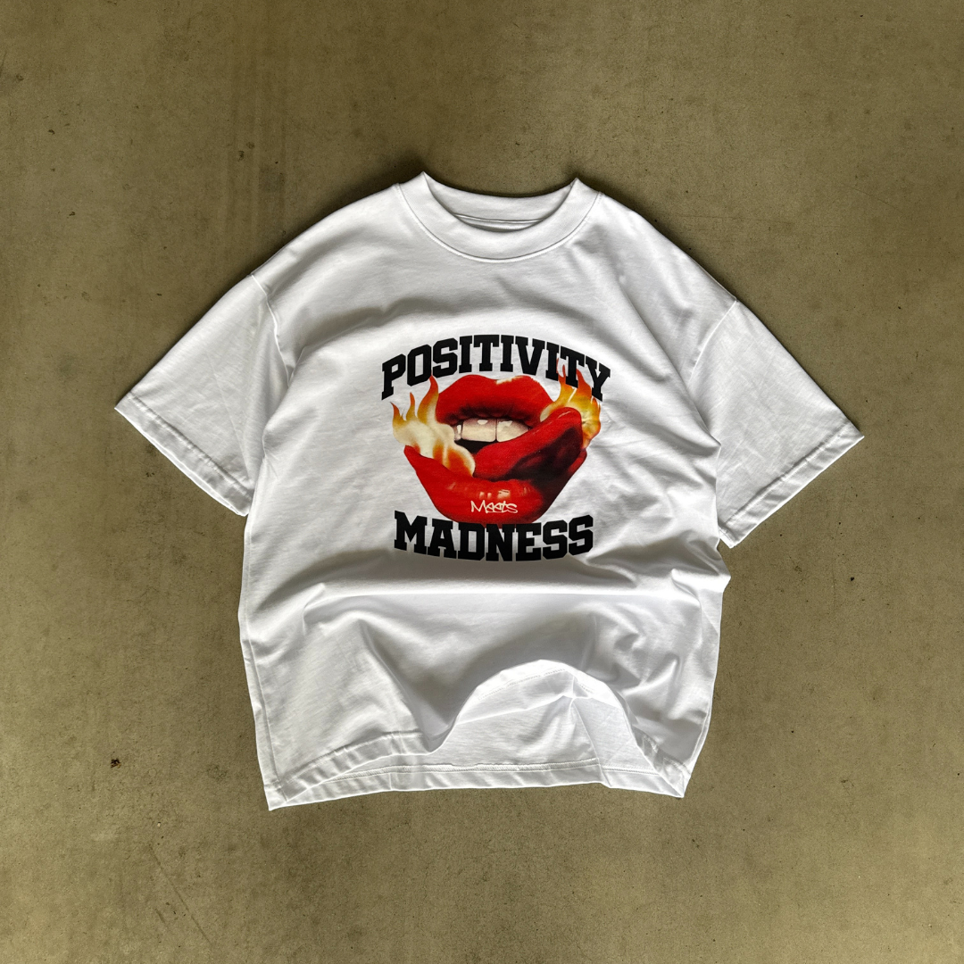 T -SHIRT POSITIVITY MADNESS | WHITE