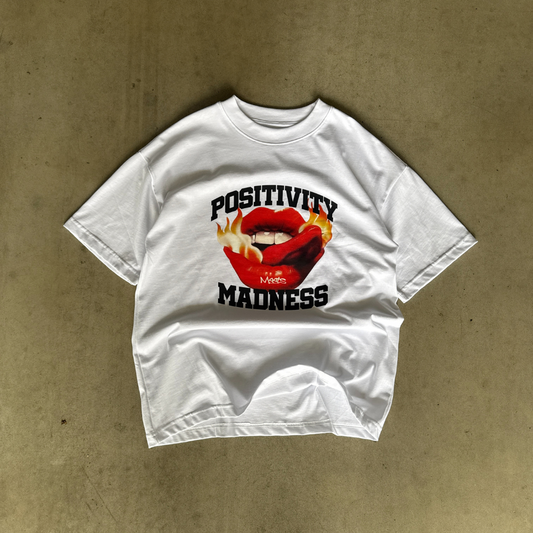 T -SHIRT POSITIVITY MADNESS | WHITE