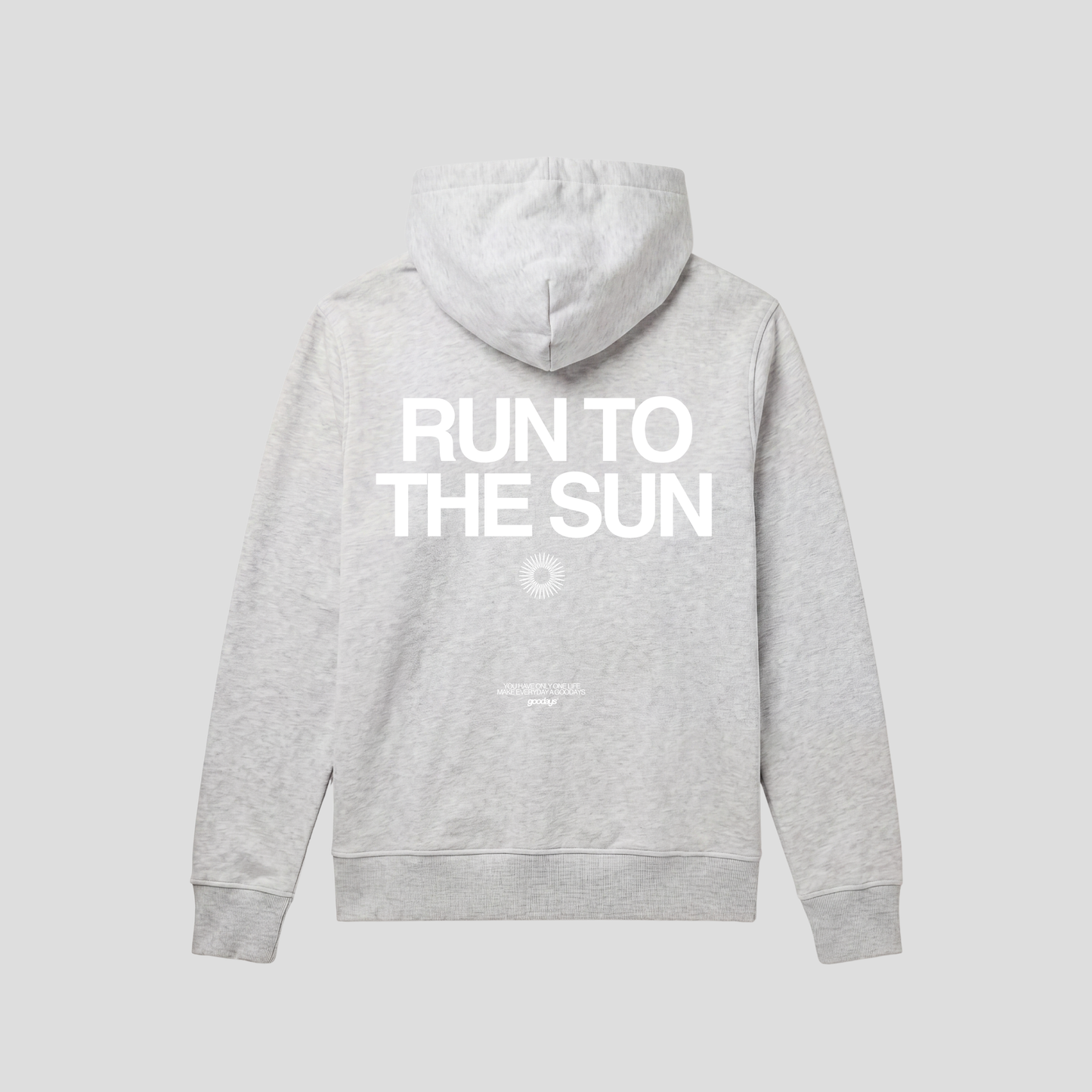 Run Hoodie - Grey Melange