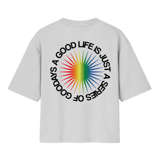 RAINBOW SUN TEE - BIANCA\NERA
