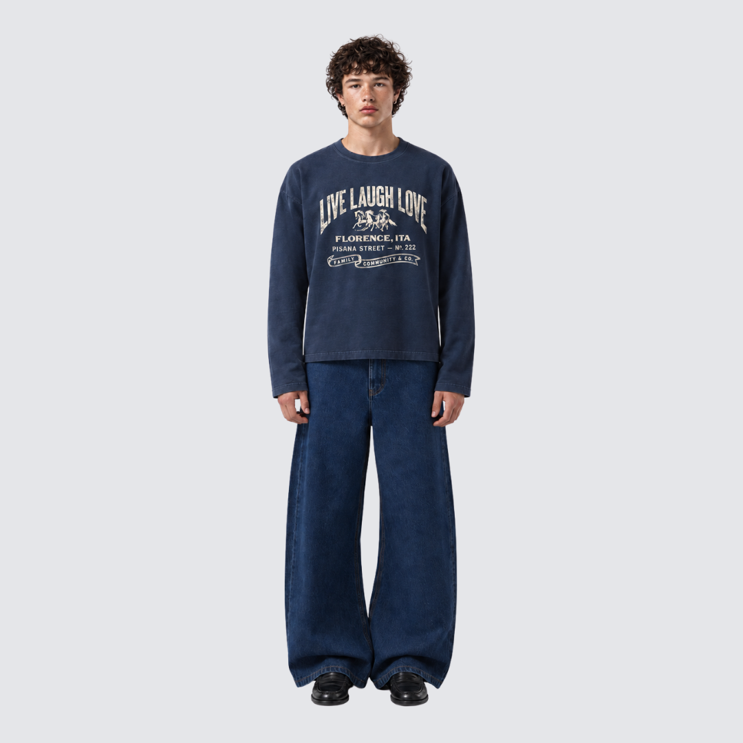 Live Longsleeve - Navy