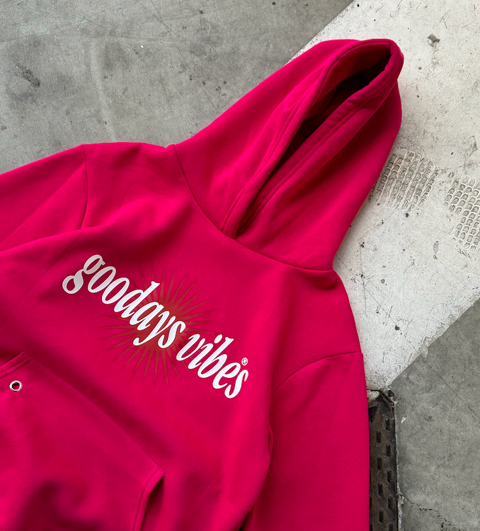 POSITIVE HOODIE - FUXIA